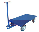 Wózek platformowy ręczny (koła: pełna guma 400 mm, nośność: 1500 kg, wymiary: 1000x2000 mm) 13340564