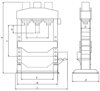 Warsztatowa prasa hydrauliczna Metallkraft (moc: 160 T, silnik: 1,5kW 400V) 32269387